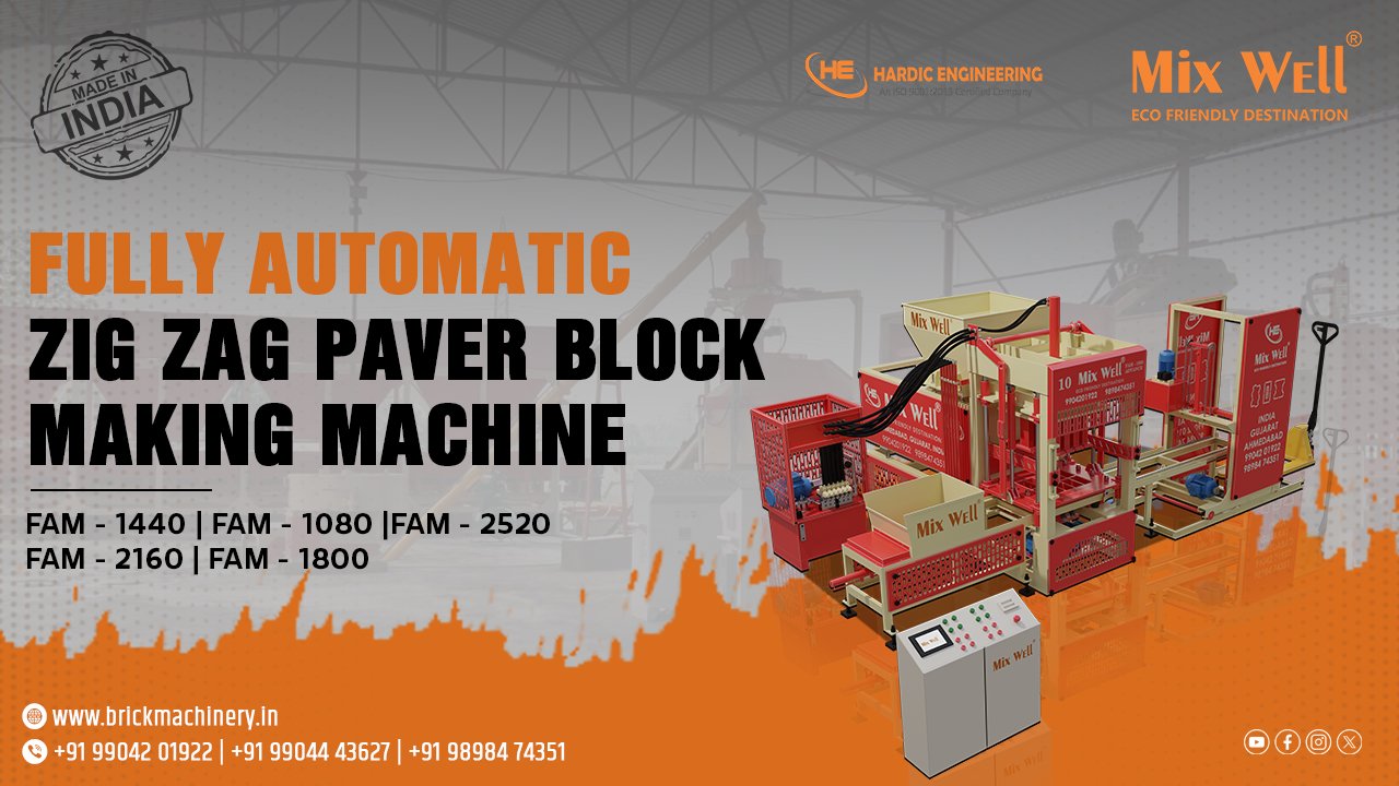 Fully Automatic Zig Zag Paver Block Making Machine Supplier & Exporter