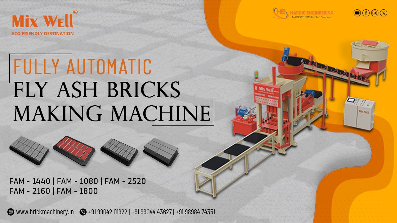 Best Fully Automatic Fly Ash Bricks Making Machine