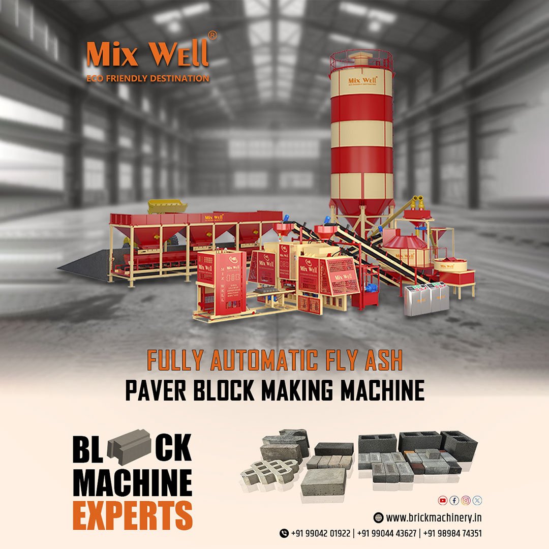 Leading Fully Automatic Fly Ash Paver Block Making Machine Manufacturer & Exporter